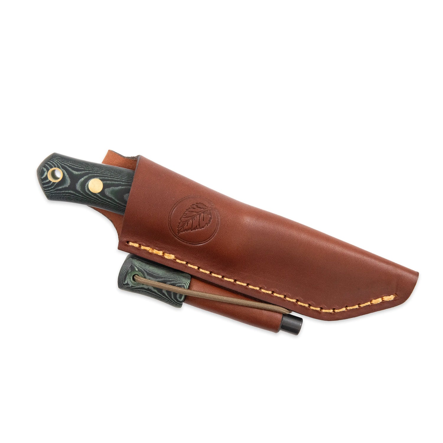 No.8 SFK, Green Micarta mit Zündstahl