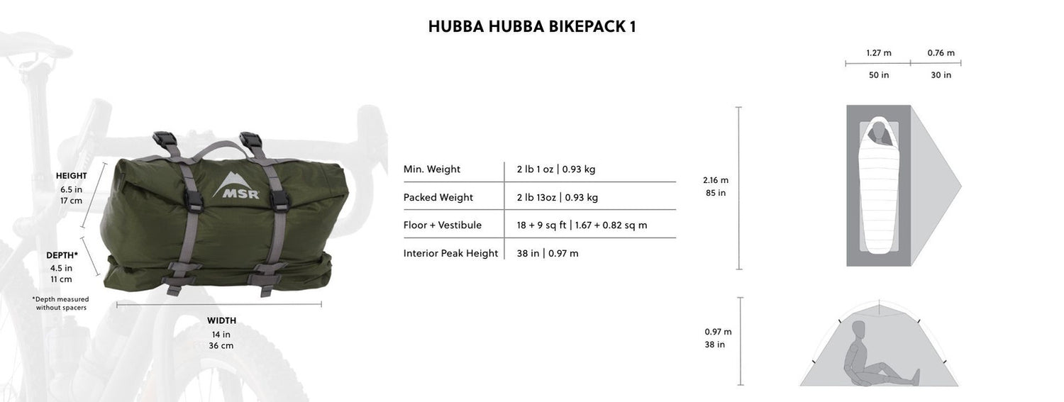 MSR Hubba Hubba™ Bikepack 1-Person