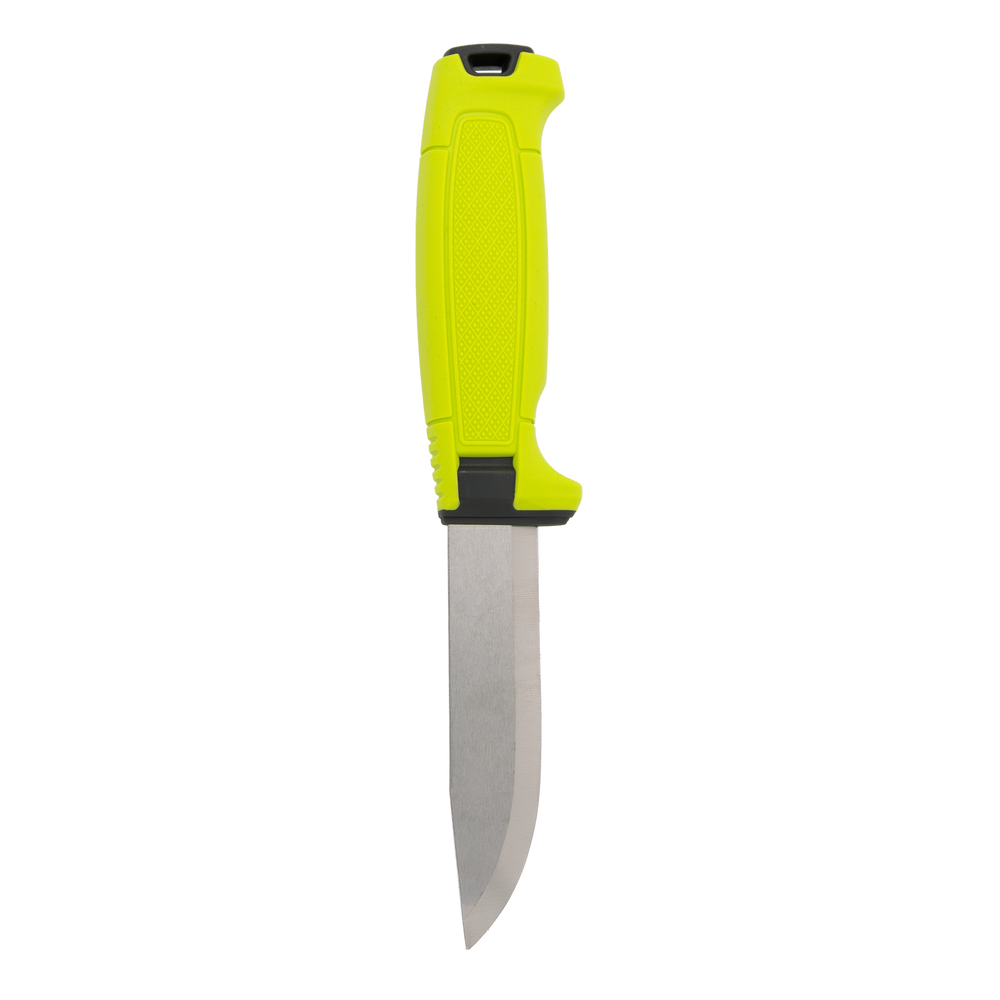 Morakniv Amberg (S) Outdoor-Messer – Scandi-Schliff & Feuerstahl-Kante, Lime