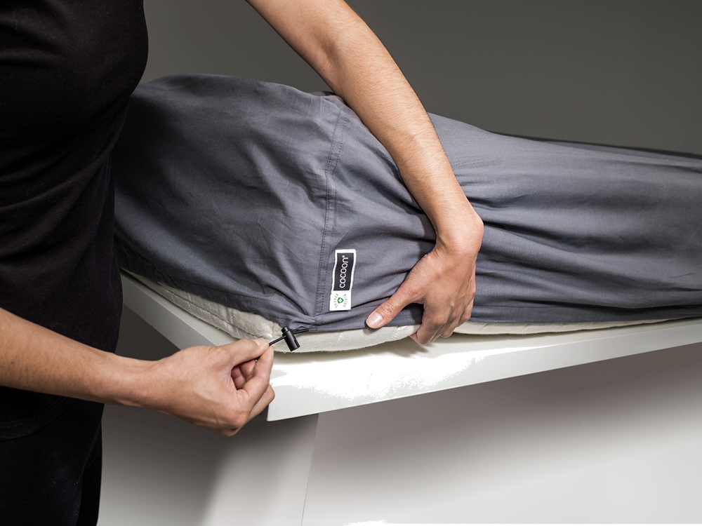 Cocoon Egypt. Cotton Insect Protection Sheets Single Size elephant grey