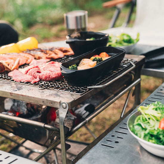 Snow Peak Takibi L Fire & Grill – Robuste Feuerstelle mit Grillfunktion