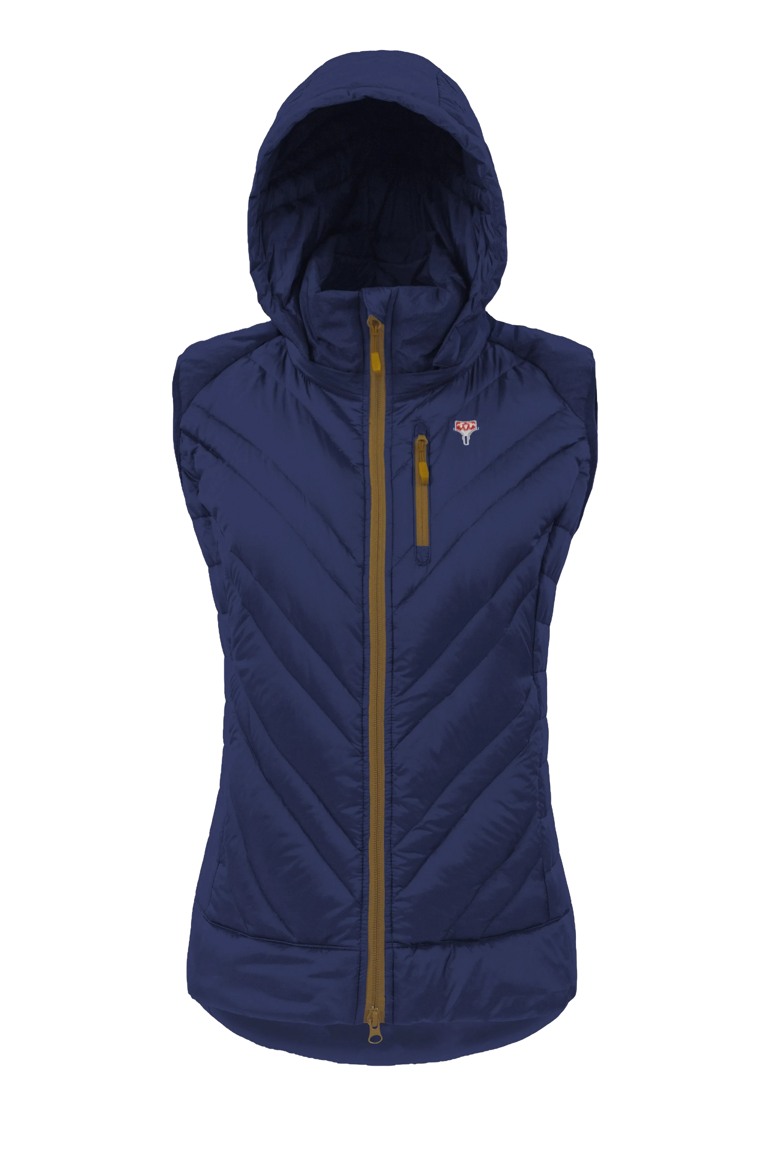 Grüezibag Lightful DownWool Vest W Saphir Blue - Mustard