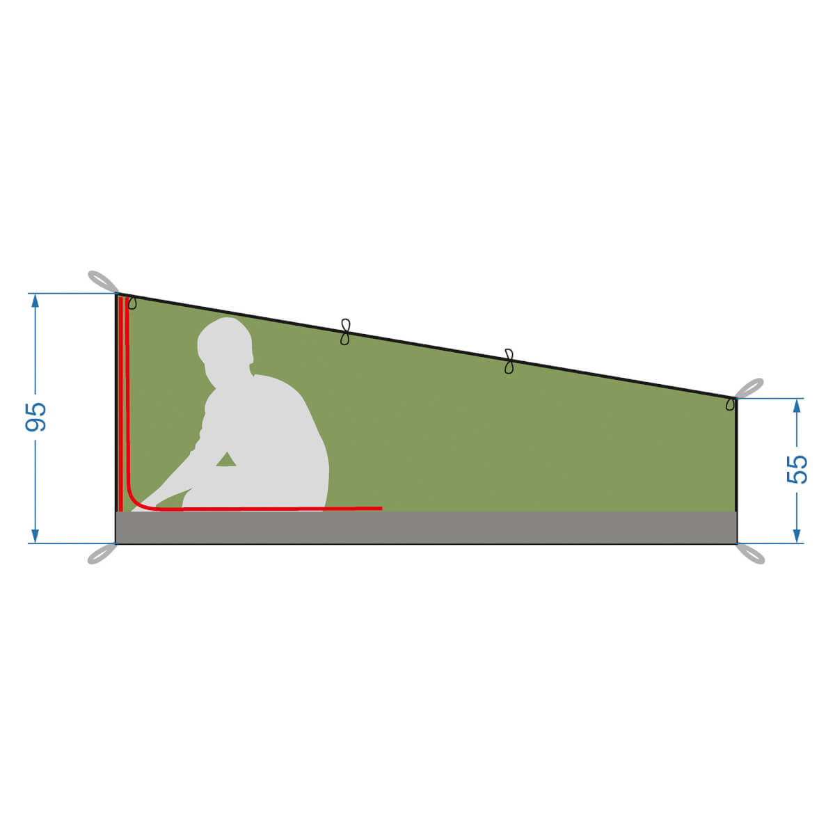 Tatonka Single Mesh Tent Ultraleichtes Moskitozelt