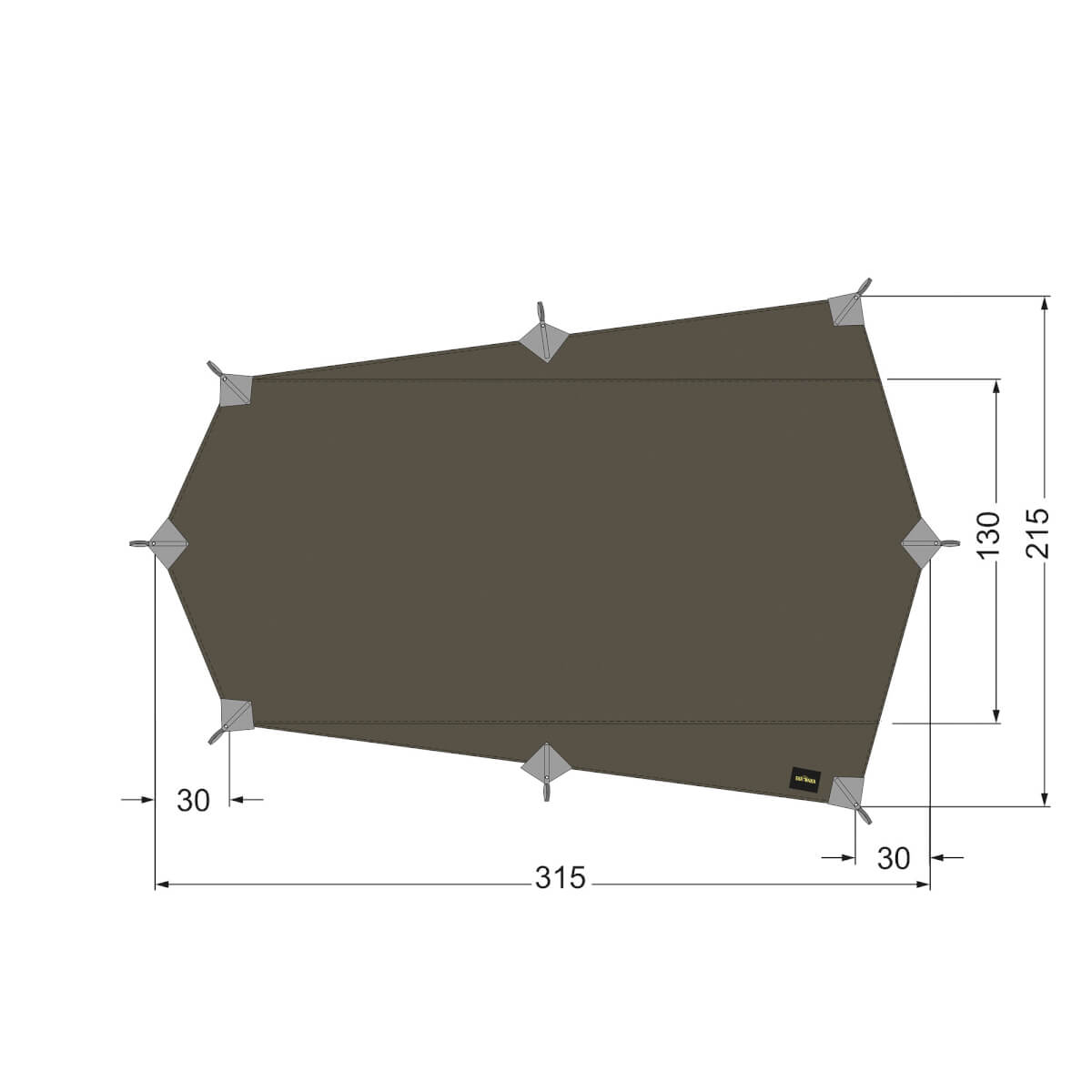 Tatonka Tarp Wing 2 LT – Ultraleichtes Tarp für Minimalisten