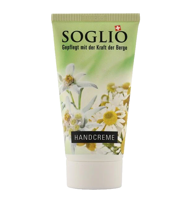 Soglio Handcrème Leichte Pflege mit Edelweiss & Kamille (50 ml)