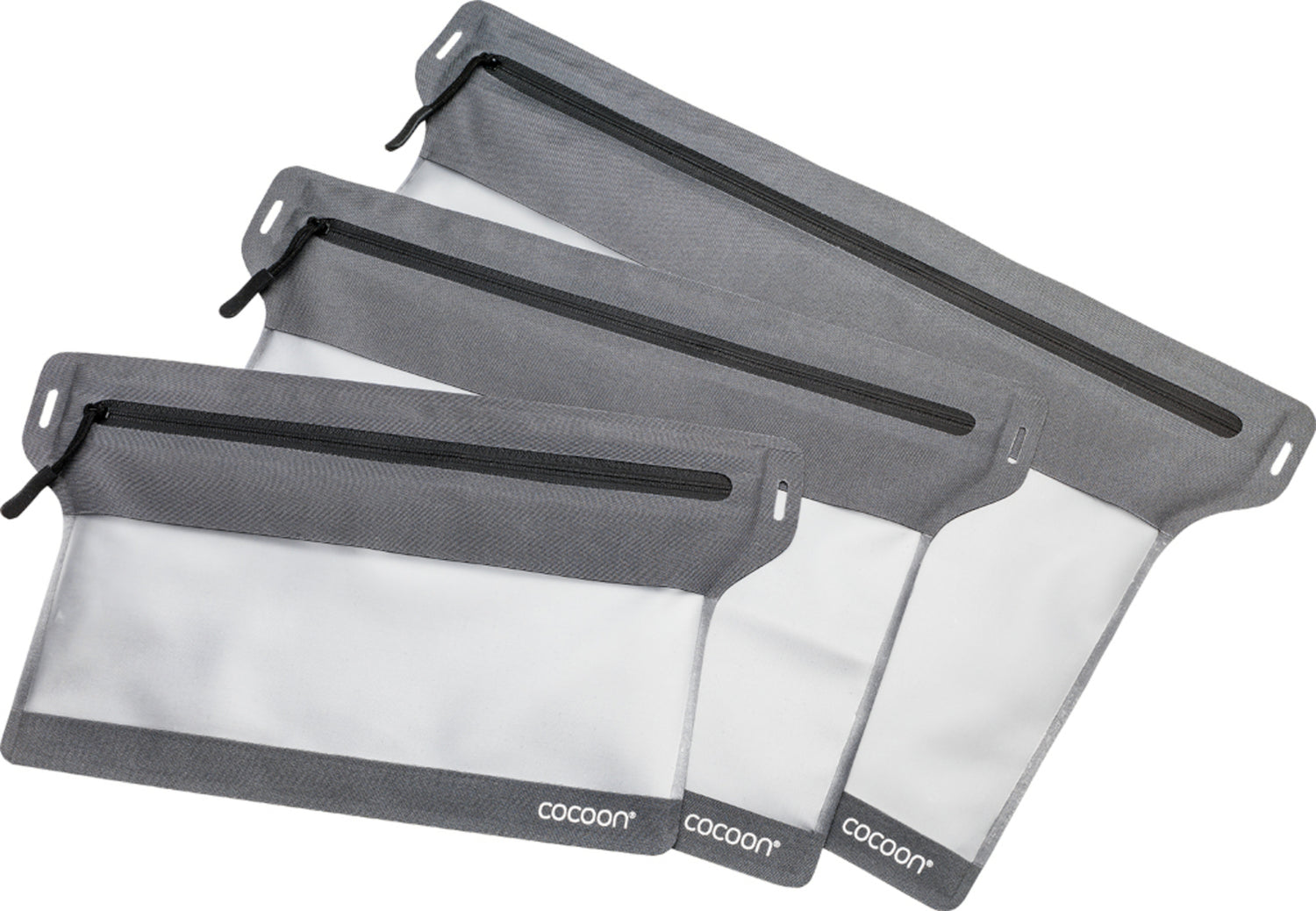 Cocoon Zippered Flat Document Bags Size M grey/black