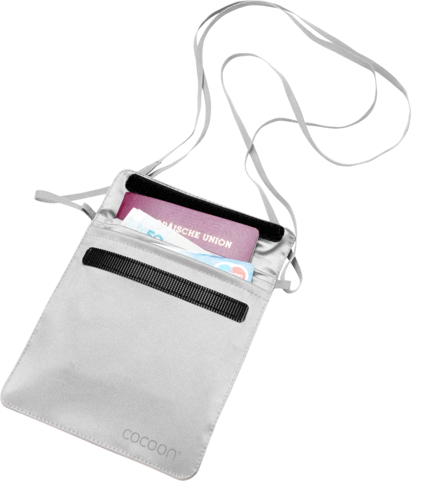 Cocoon Silk Secret Passport Wallet sand grey
