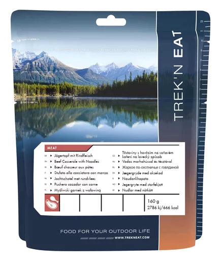Trekn Eat Jägertopf mit Rindfleisch und Nudeln