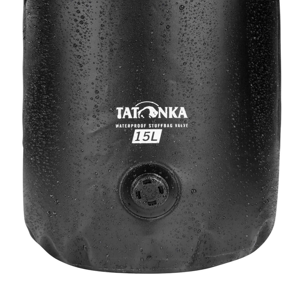 Tatonka WP Stuffbag Valve 15l – Wasserdichter Kompressions-Packsack | 15L Black