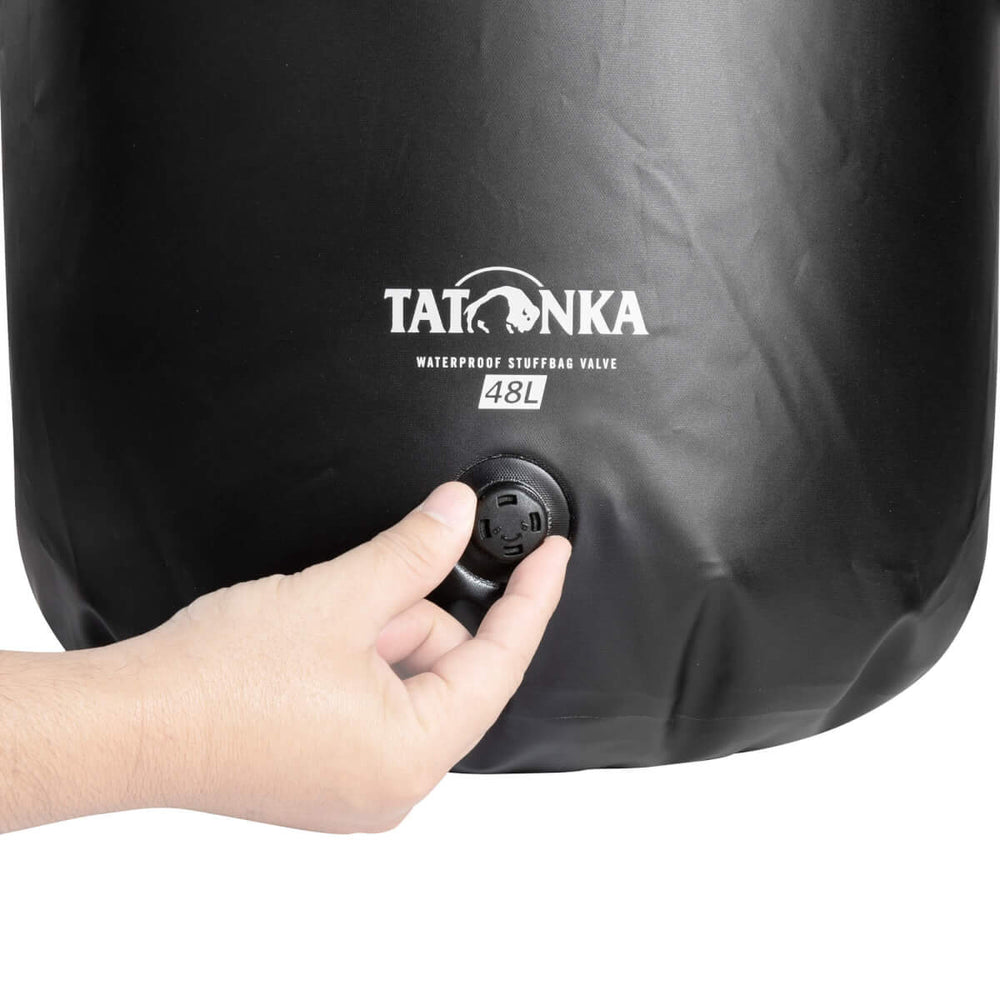 Tatonka WP Stuffbag Valve 48l – Wasserdichter Kompressions-Packsack | 48L Black