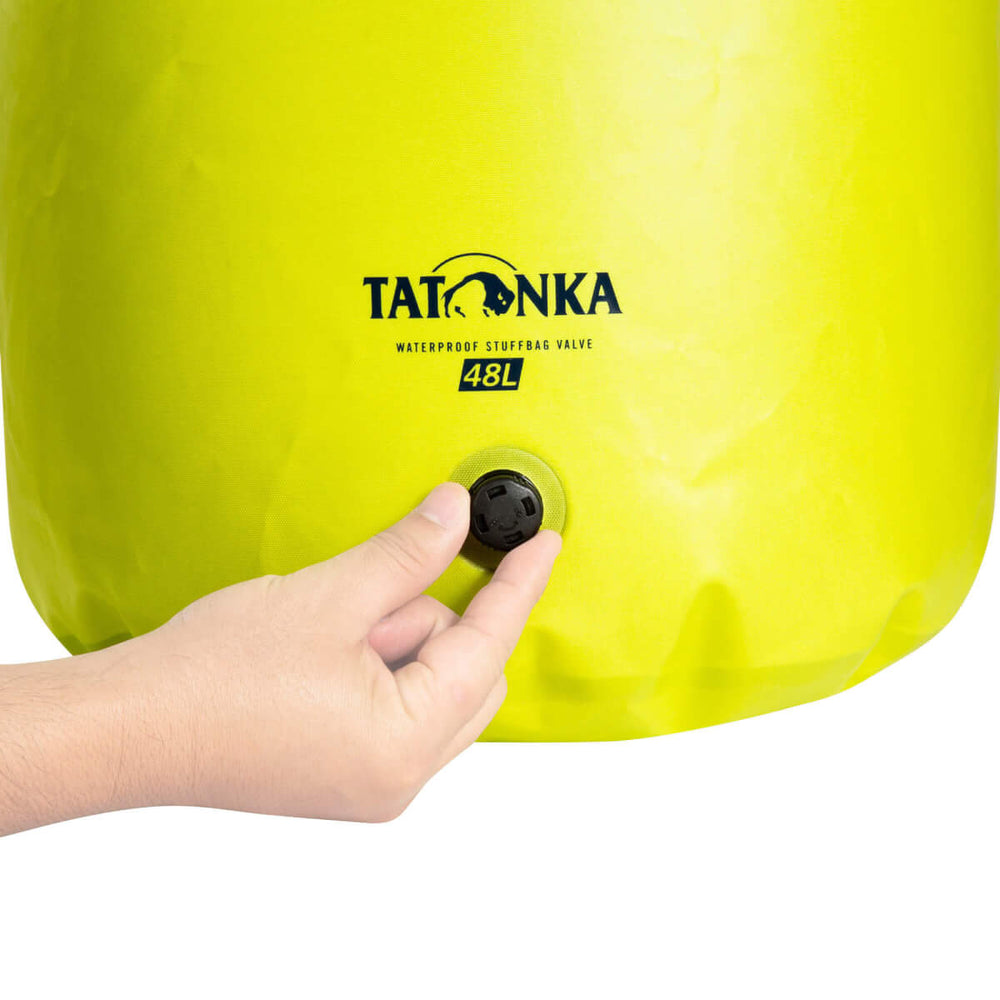 Tatonka WP Stuffbag Valve 48l – Wasserdichter Kompressions-Packsack | 48L Lime