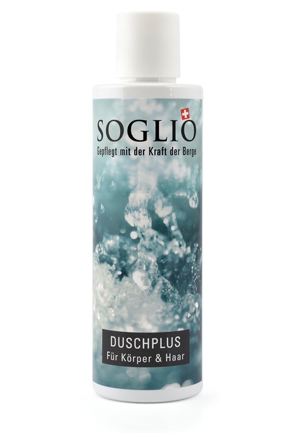 Soglio Duschplus Milde Reinigung für Körper und Haar (100 ml)