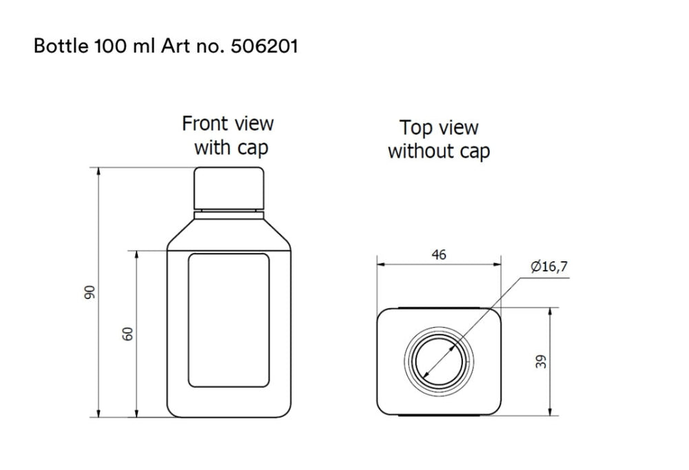 Trangia Flasche 100 ml