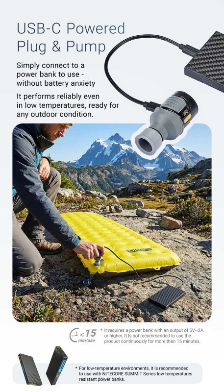 Nitecore AP01 Die ultimative Carbon-Minipumpe