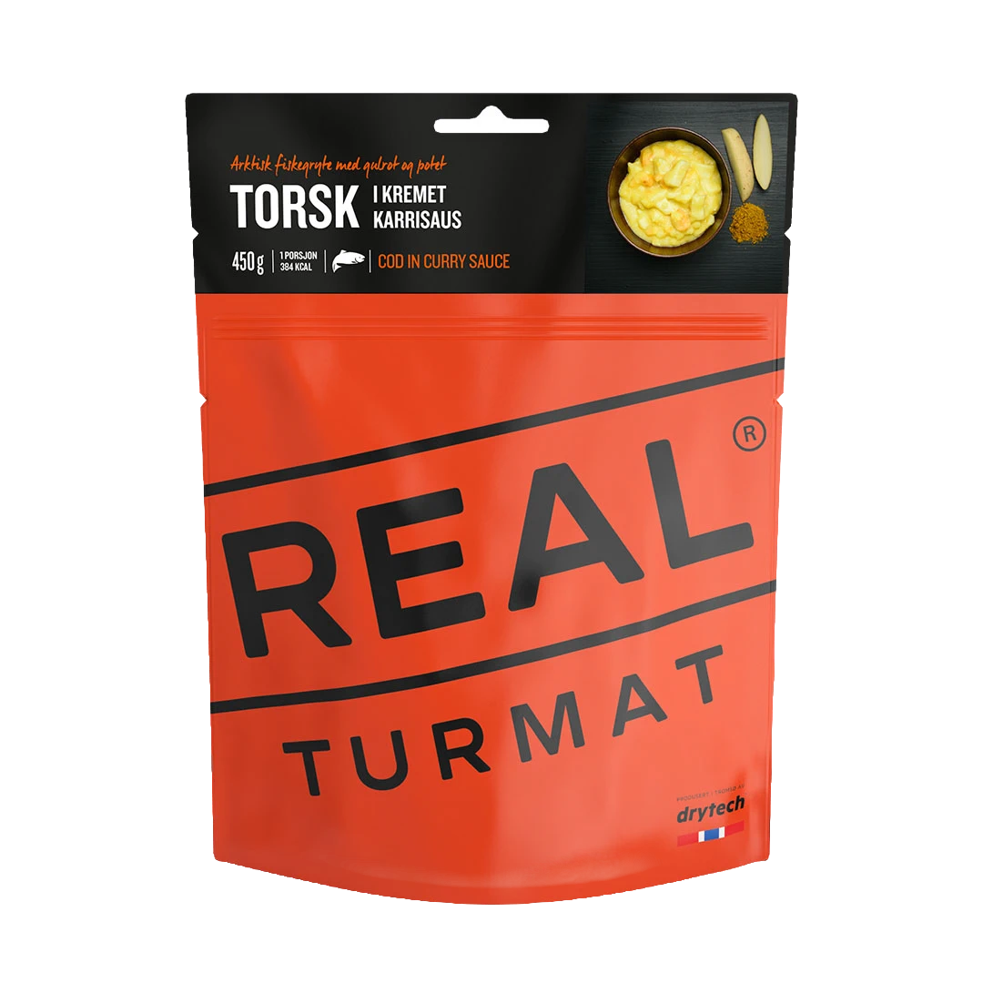 REAL Turmat Kabeljau mit Curry Sauce