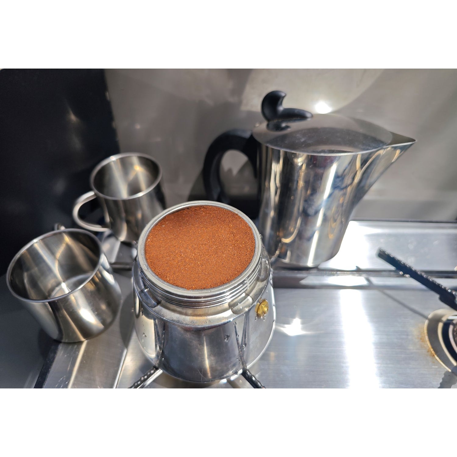 Espresso Maker Edelstahl 2 Tassen