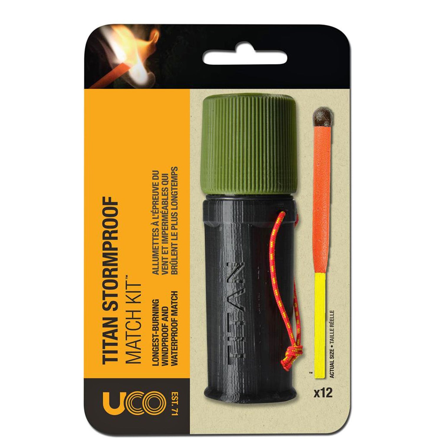 UCO Sturmstreichhölzer Titan Match Kit extra lang, wasserfest & sturmfest