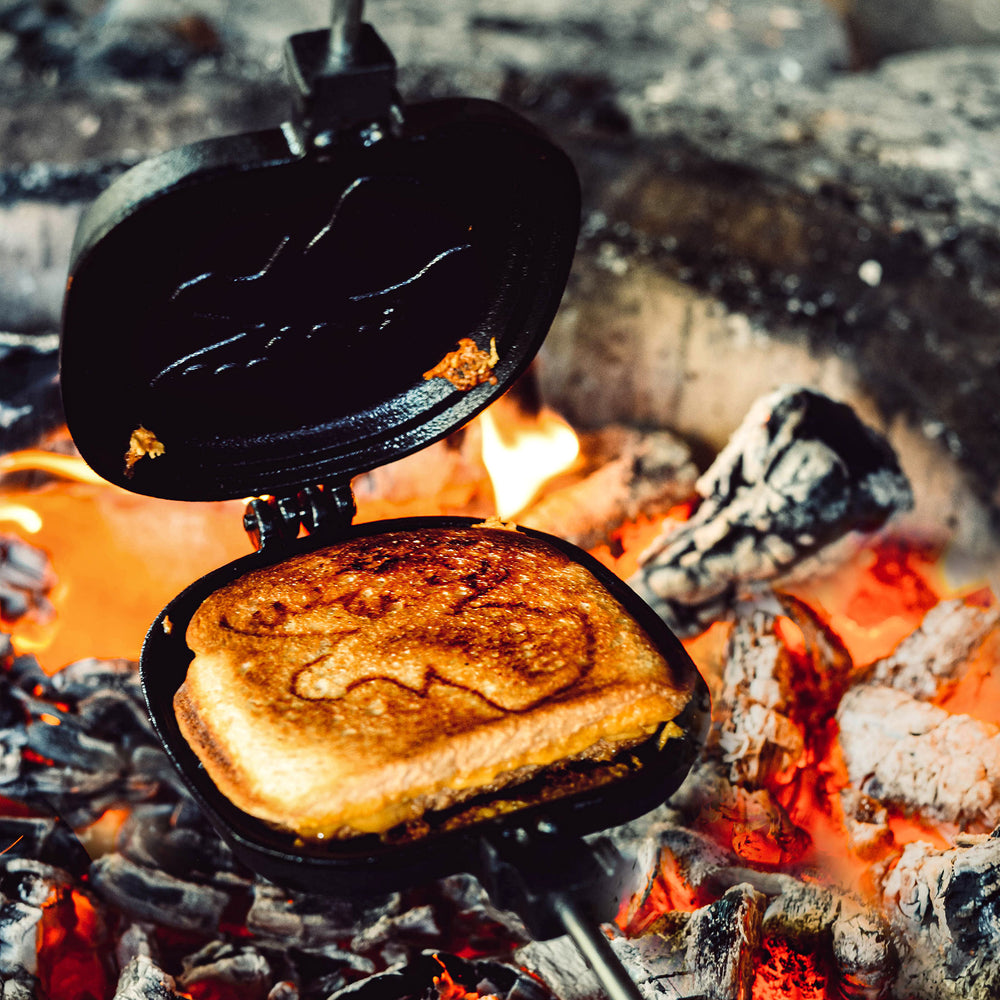 Stabilotherm Gusseisernes Sandwich-Eisen mit Elch-Motiv