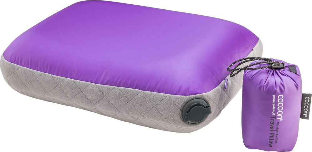 Cocoon Air Core Pillow Ultralight S purple/grey