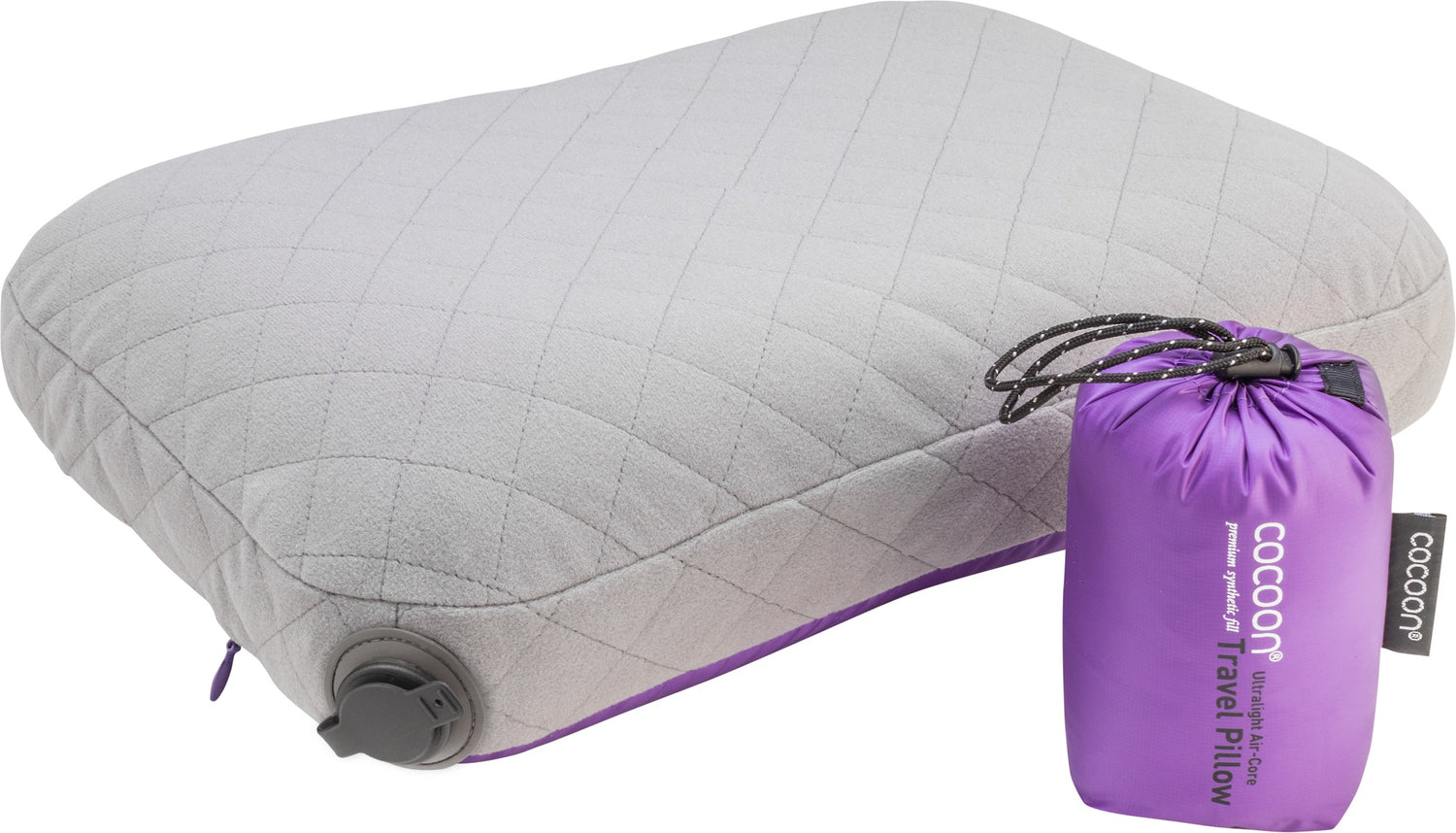 Cocoon Air Core Pillow Ultralight S purple/grey