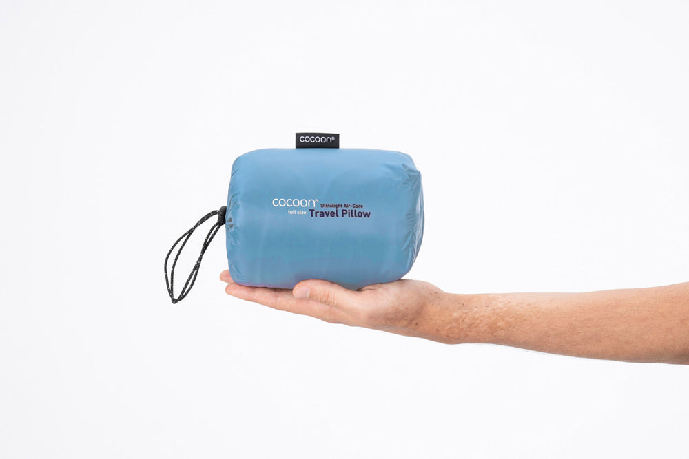 Cocoon Air Core Pillow Ultralight L light-blue/grey