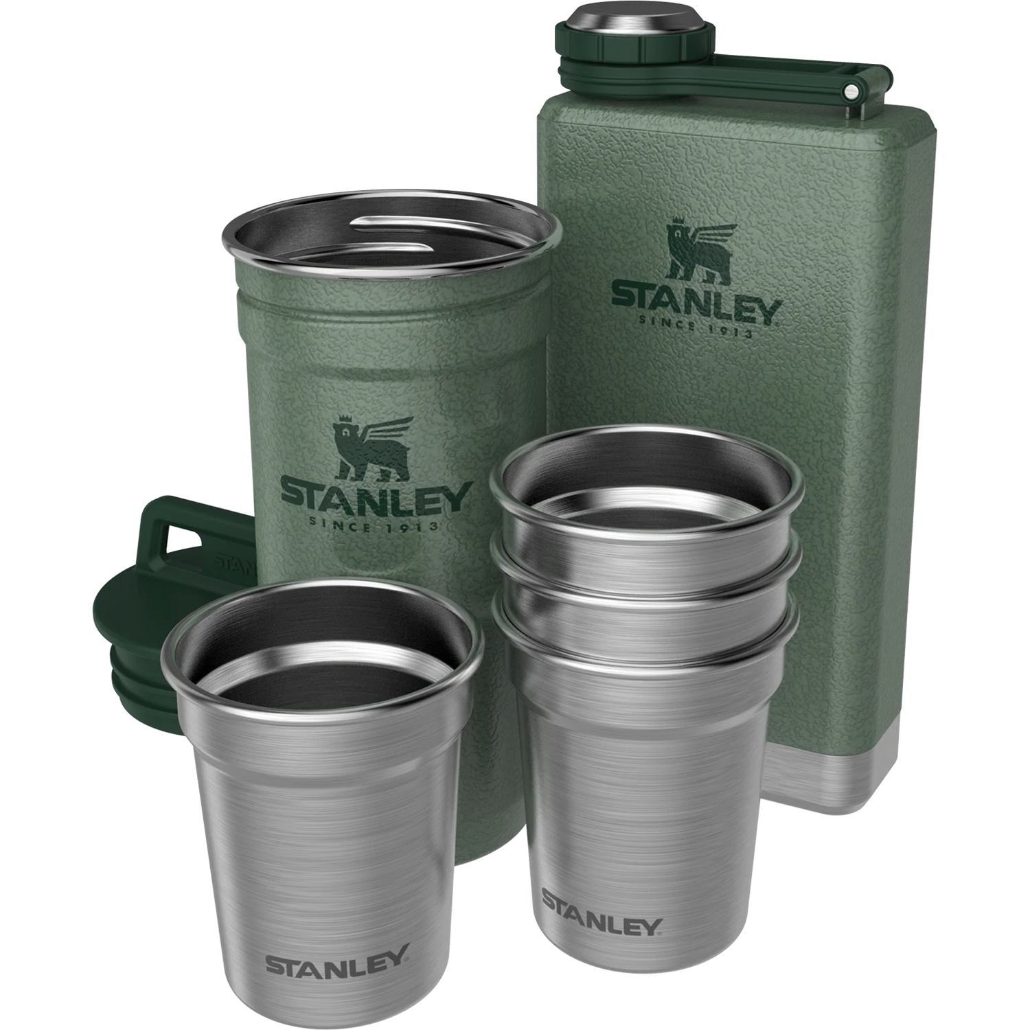 Stanley Stainless Steel Shot Glass and Flask Set