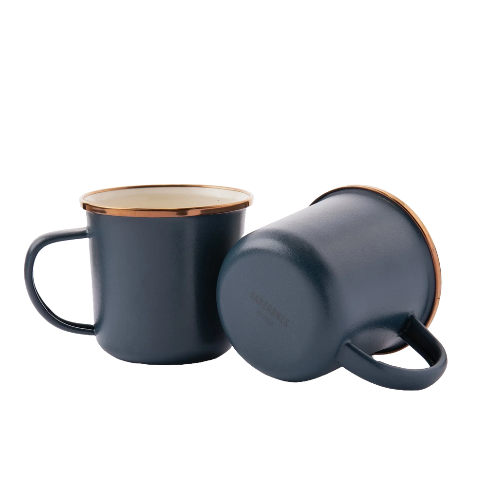 Barebones Emaille-Tassen 2er Set (473 ml) Blau
