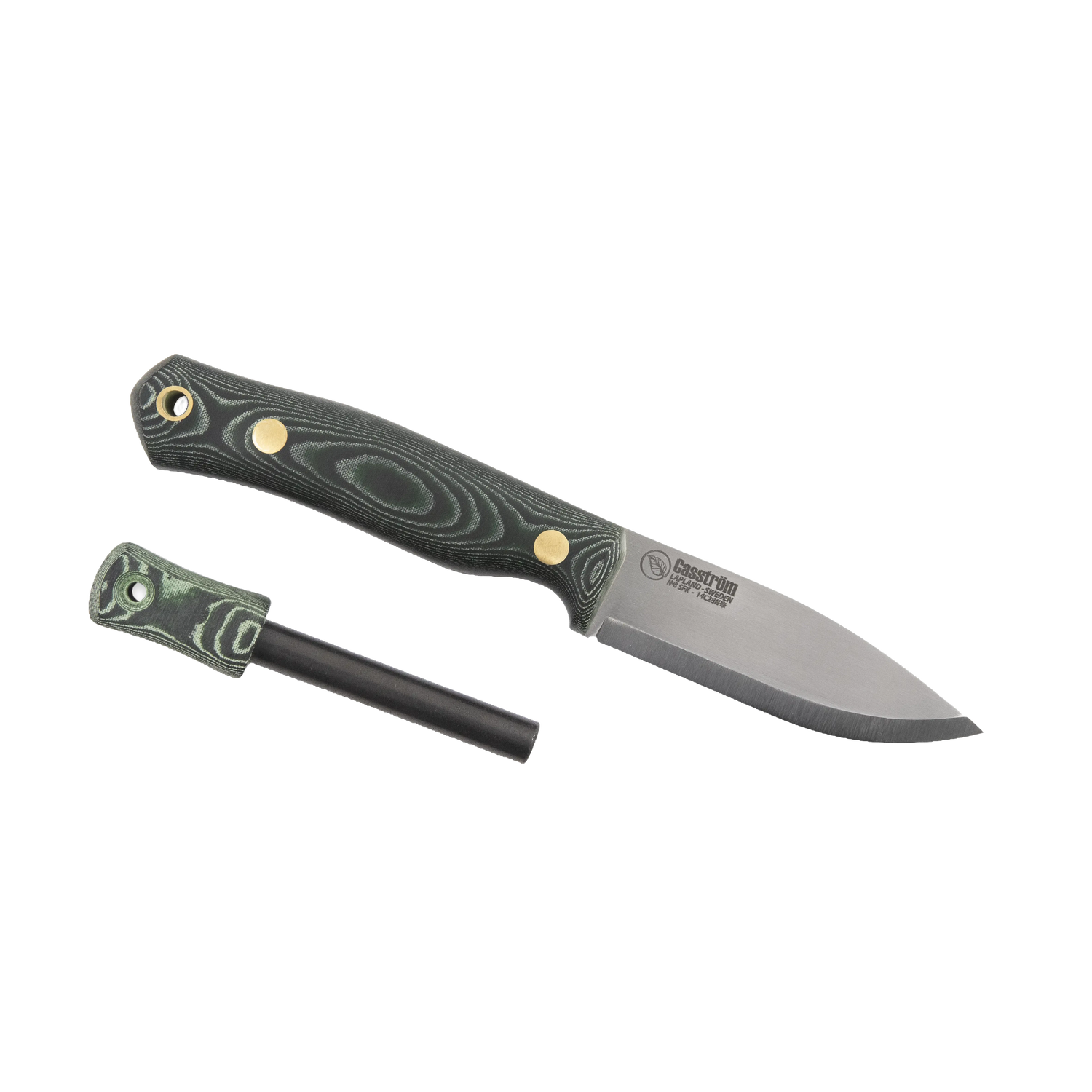 No.8 SFK, Green Micarta mit Zündstahl