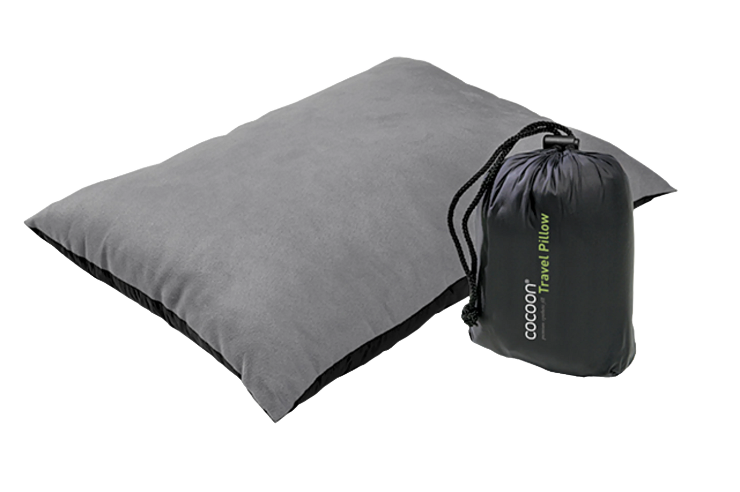 Cocoon Synthetic Pillow L charcoal/smoke grey