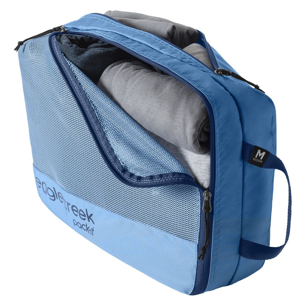 Eagle Creek Pack-It Reveal Clean/Dirty Cube M Blue Dawn