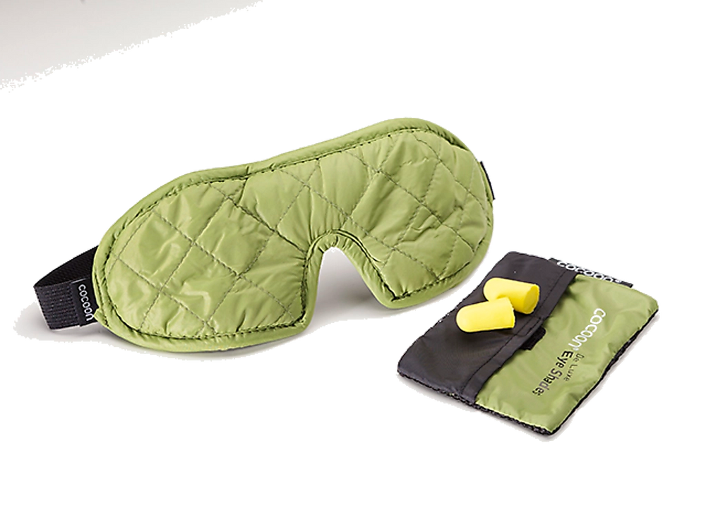 Cocoon Microfiber Nylon Eye Shades De Luxe wasabi / grey