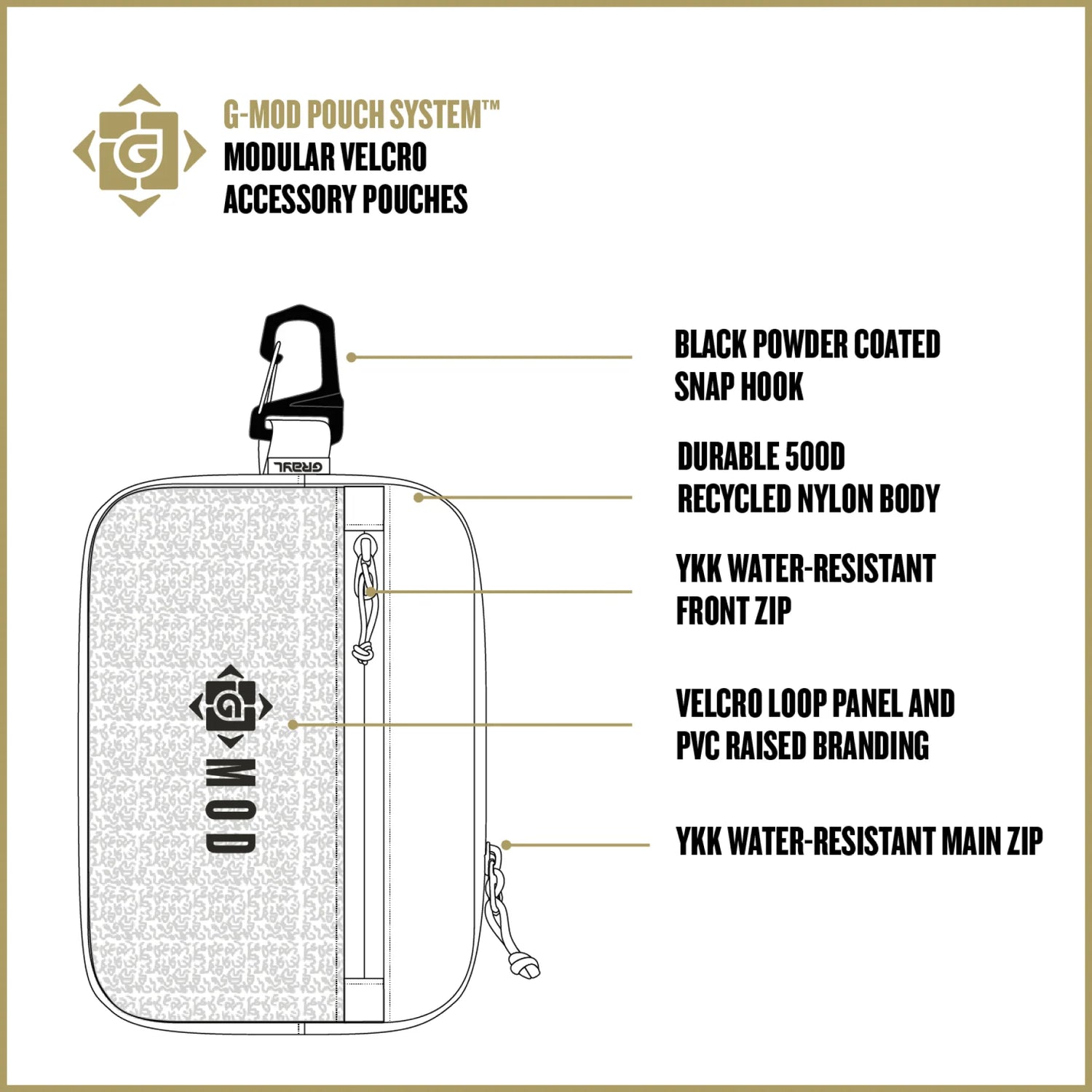 Grayl G-MOD Flat Wallet Pouch M Coyote