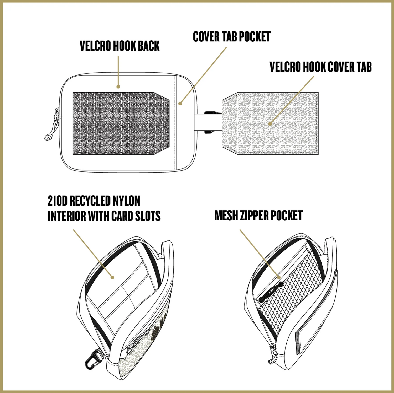 Grayl G-MOD Flat Wallet Pouch M Coyote