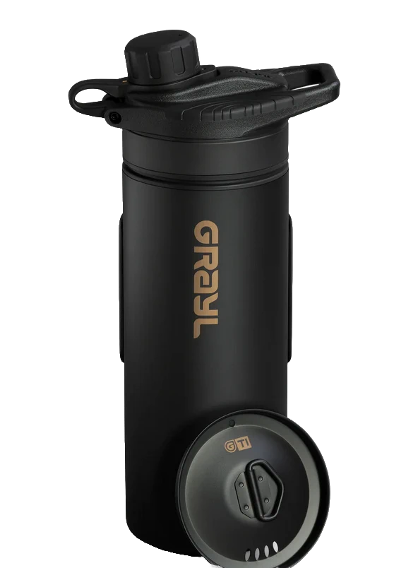 Grayl 710ml GeoPress® Ti Filterflasche- Schwarz
