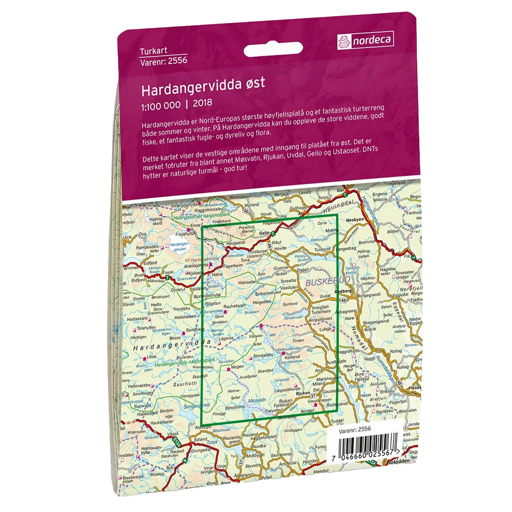 Hardangervidda Ost Wanderkarte