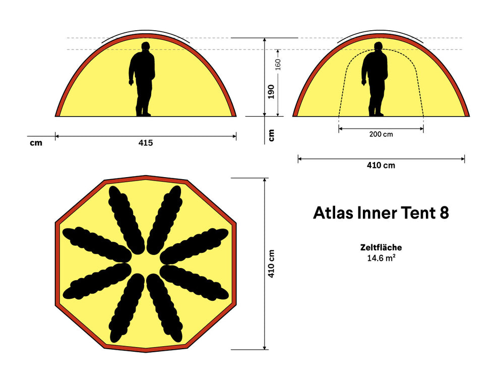 Hilleberg Atlas Innenzelt 8 Personen