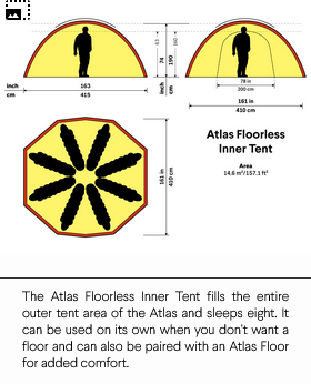 Hilleberg Atlas Innenzelt ohne Boden