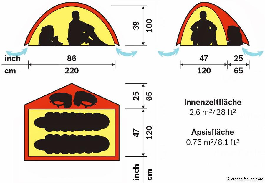 Hilleberg Niak Leichtes und geräumiges 1 Personen Zelt