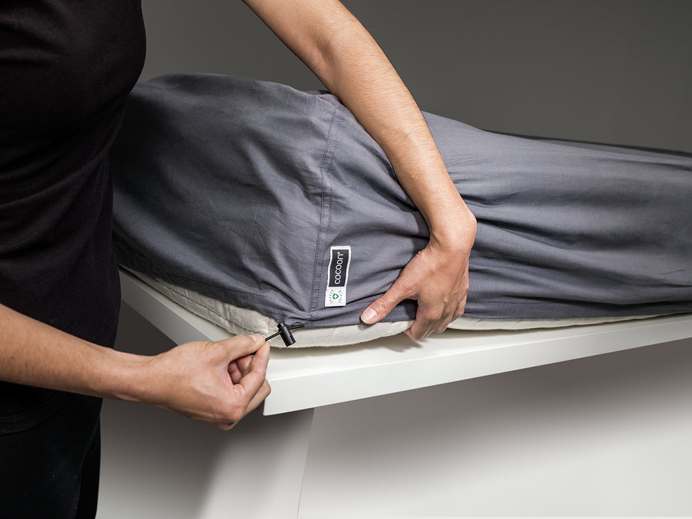 Cocoon Egypt. Cotton Insect Protection Sheets Double Size elephant grey