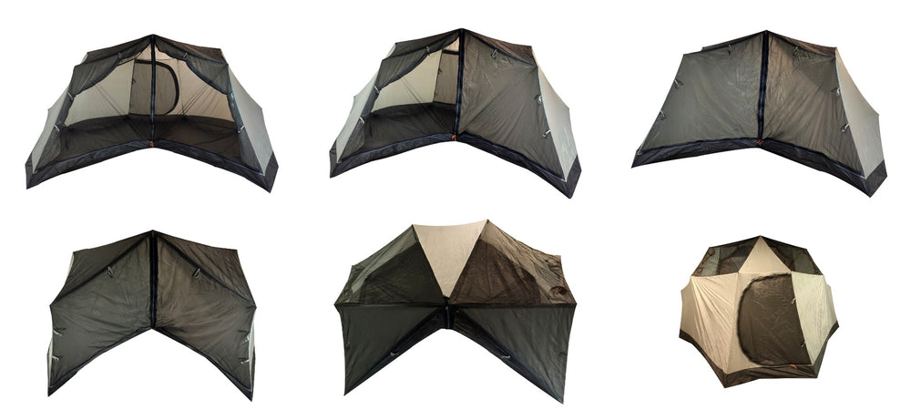 NORTENT Gamme 8 PC Großes Polycotton-Zelt