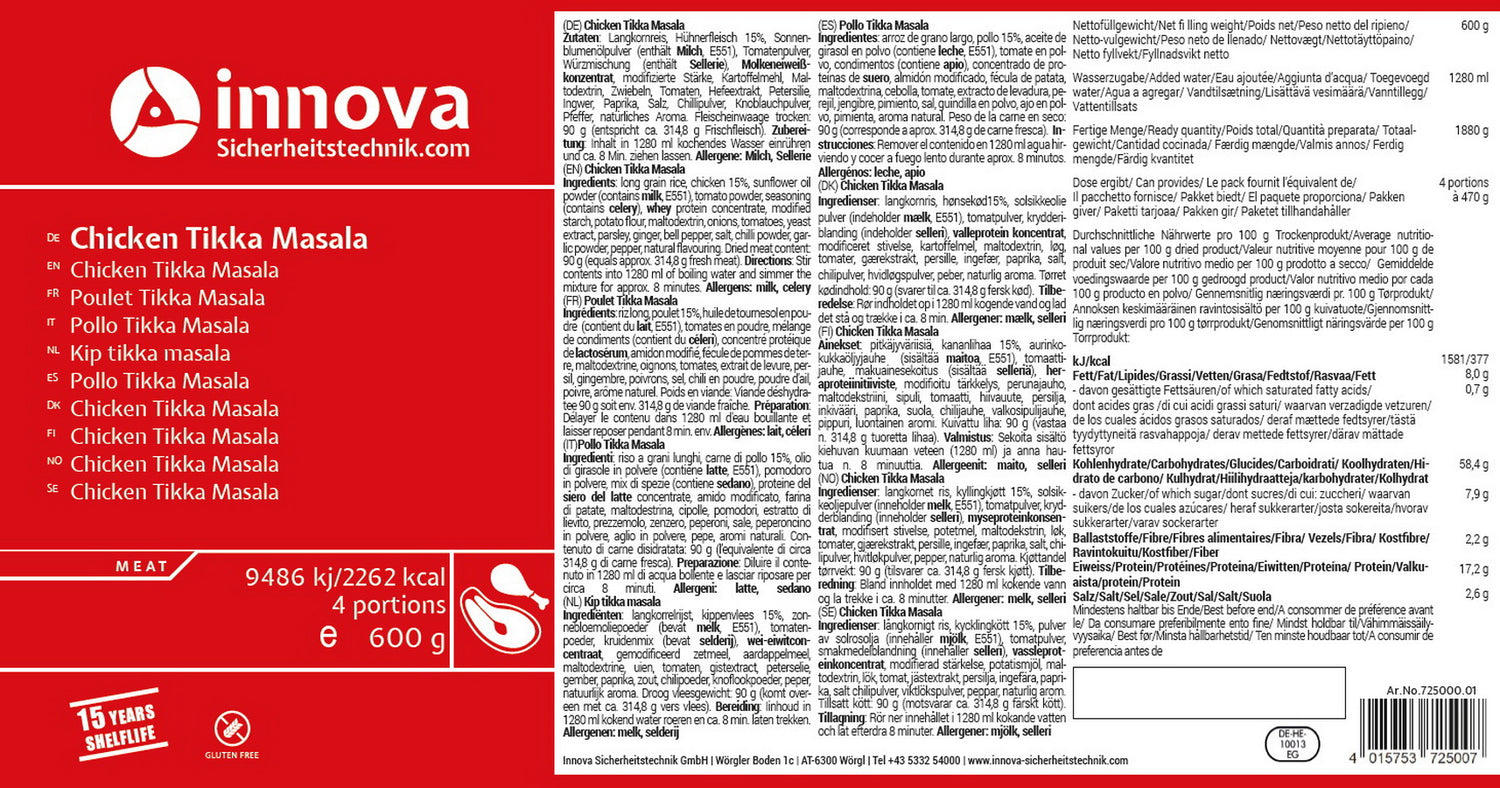 Innova Chicken Tikka Masala