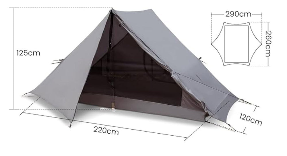 W23© Zelt/001 Baumwoll-Polyester Zelt für 2 Personen