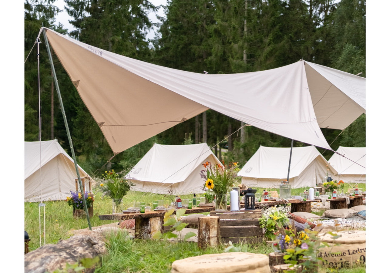 Nordisk Kari Diamond 20 Vielseitiges Baumwoll-Tarp mit 20 m²