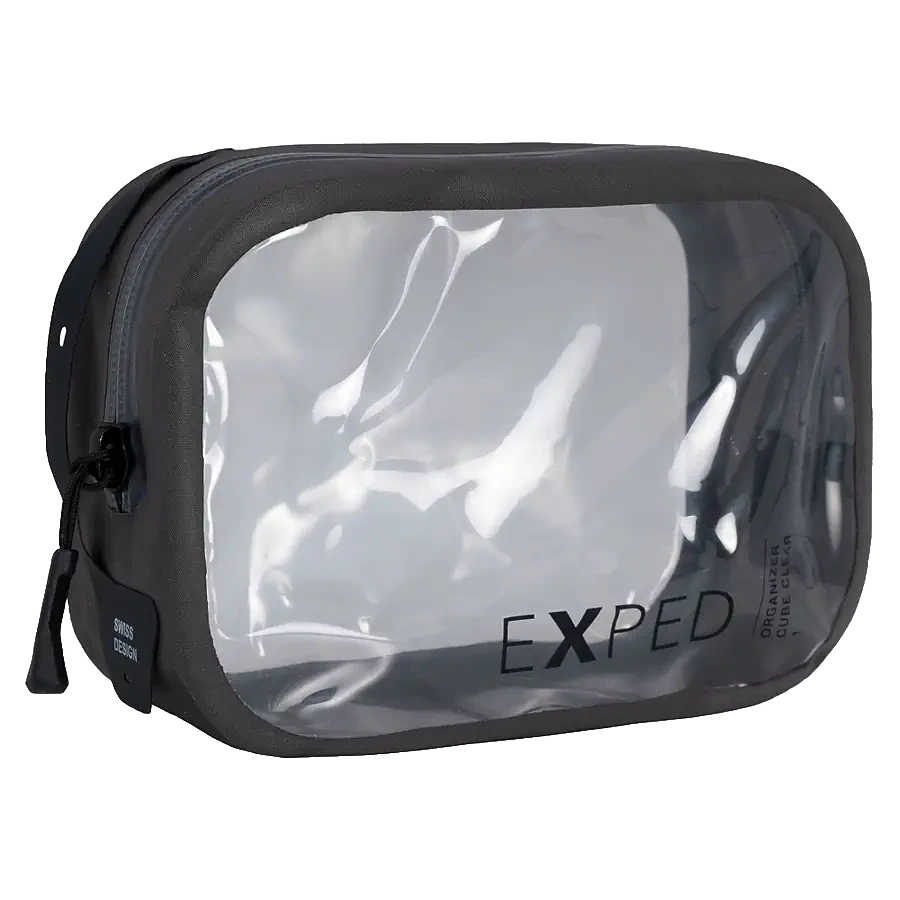 Exped Organizer Cube Clear 1L Charcoal