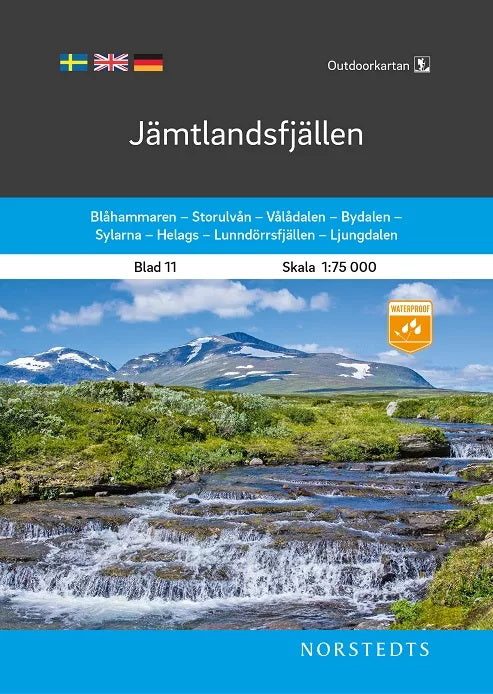 Jämtlandsfjällen im Maßstab 1:75.000