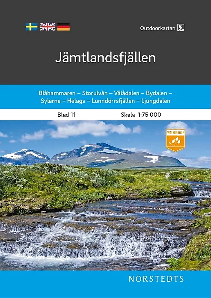 Jämtlandsfjällen im Maßstab 1:75.000