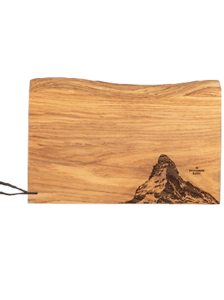 PanoramaKnife Matterhorn Holz-Schneidebrett Rustikal XL