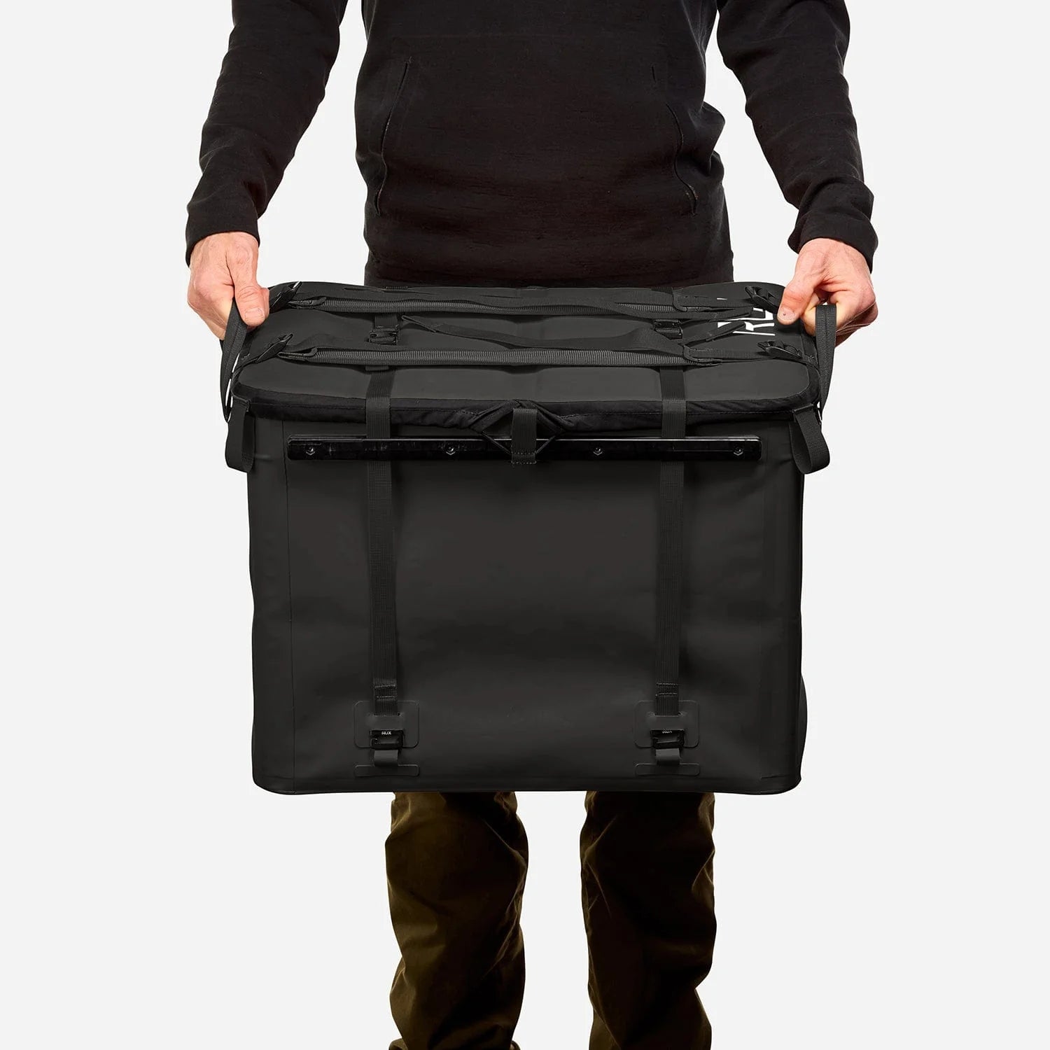 RUX 70L faltbare, wetterfeste 70-Liter-Transportbox Black