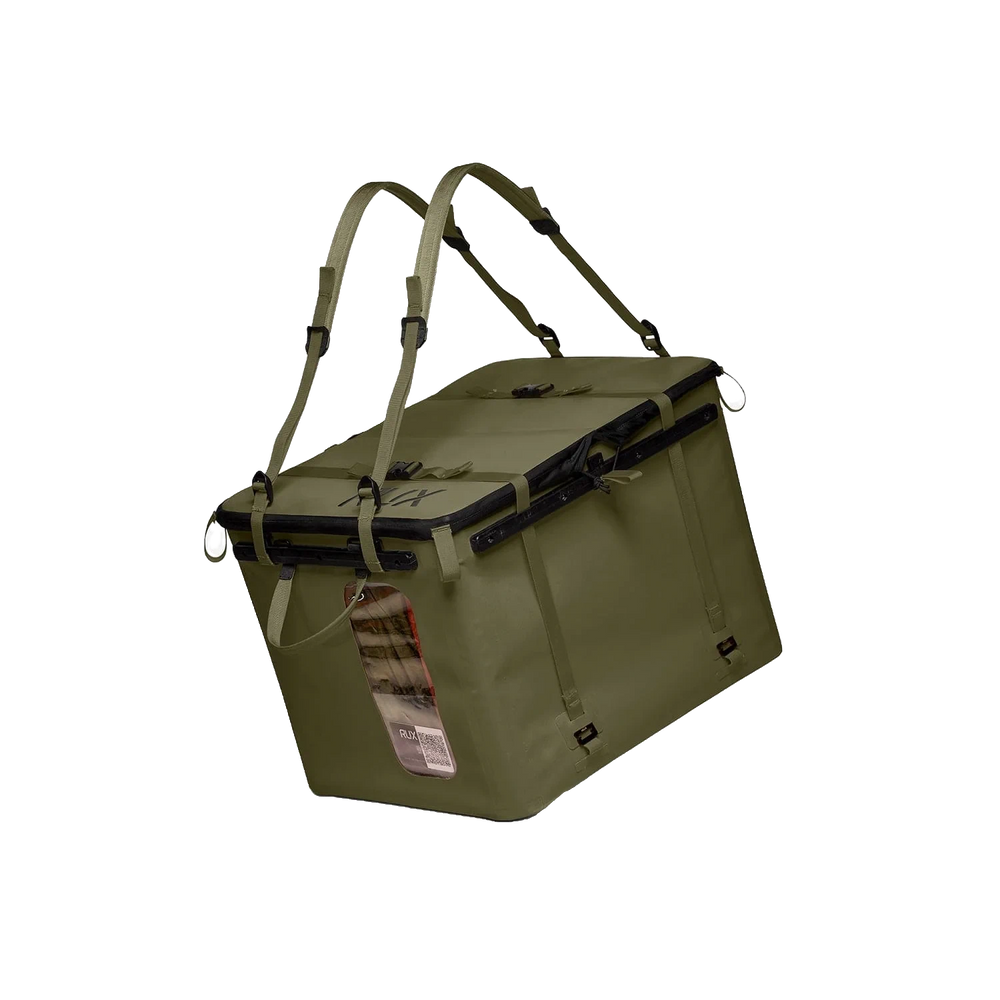 RUX 70L faltbare, wetterfeste 70-Liter-Transportbox Olive