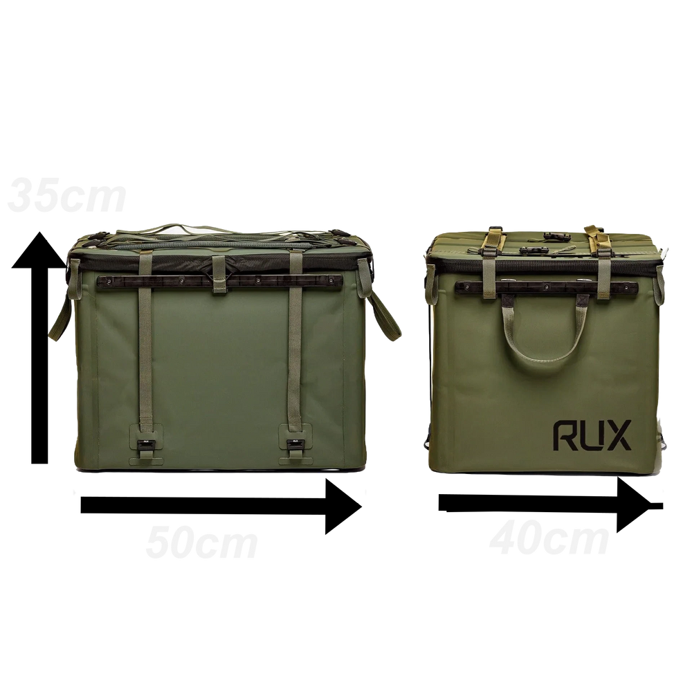 RUX 70L faltbare, wetterfeste 70-Liter-Transportbox Olive